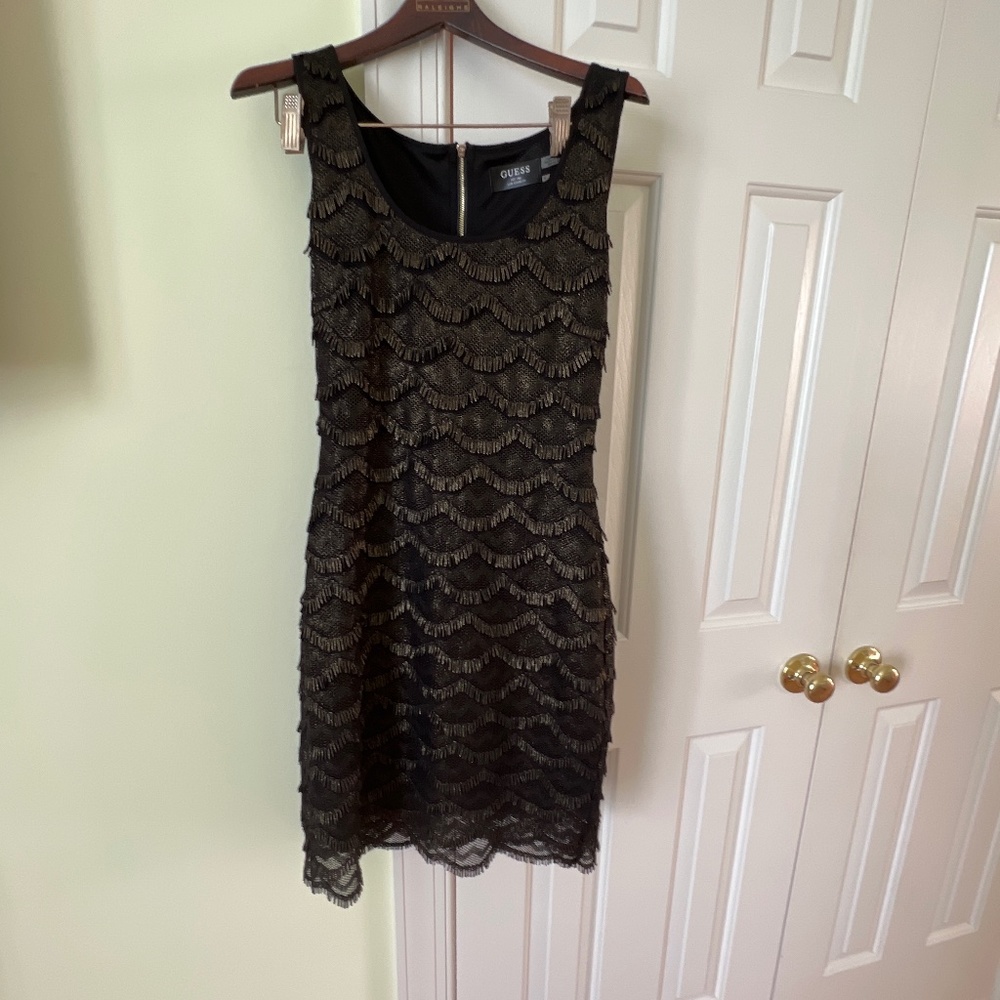 Black and gold dress